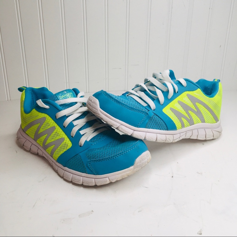 Danskin Now, Women’s Turquoise And Lime Shoes